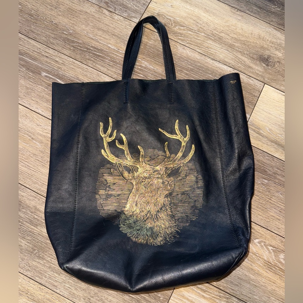 Celine rare leather tote